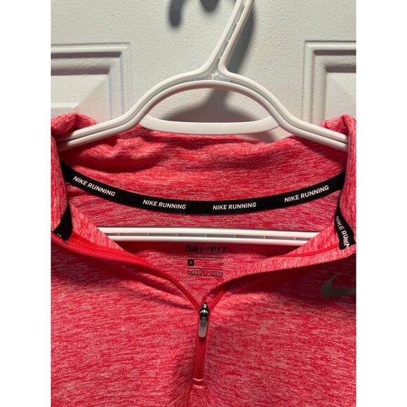 Women’s‎ Nike Pink Dri-Fit 1/4 Zip Pullover Sweatshirt Size Small - Picture 4 of 5